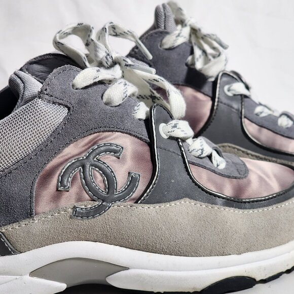 CHANEL Women's Multicolor Athletic Sneakers - US Size 8.5/ 39UK - Picture 1 of 11